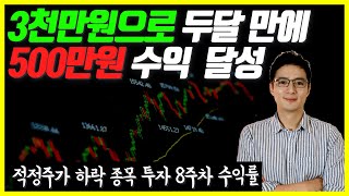 정확히 두달 만에 3천만원으로 500 수익 낸 방법. 알려 드릴께요.