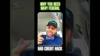 Navy Federal SECURED CREDIT CARD Hack| #shorts #navyfederal #credit  #badcredit