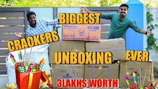 3lac Worth Crackers | Fun Unboxing With Machan | New Crackers 85% Discounts | Modern Crackers