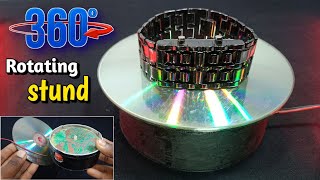 360° Rotating Stand at Home। 360° Rotating Display Stund How to Make। Project Review Stand