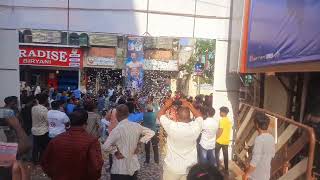 Akhil Agent movie fans celebrations at alankar theatre vijayawada#agentmovie #agent #agentakhil