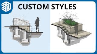 Supercharge your 3D Details with CUSTOM Styles | SketchUp LayOut Tutorial