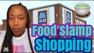 SHOP WITH TERESA AT ALDI| SPENDING MY FOOD STAMPS 🤑