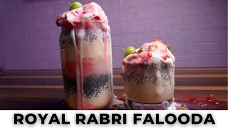 Homemade Rabri Falooda Recipe | Creamy Rabri Falooda Dessert | Sev Rabri Falooda