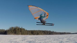 Squam Lake Kitewing Sailing Jan. 12, 2019