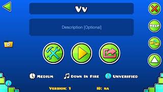 "Vv" Official layout by me (brey)💗 | Geometry Dash 2.11