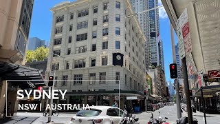 SYDNEY CBD Australia - 4K (2022) | NSW - SYDNEY Walking Tour Video Ep 7.