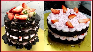 Strawberry Cake Recipe | strawberry Cake कैसे बनाएं | Homemade strawberry Cake design | Cake guruji