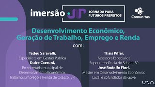 Mentoria Coletiva | Desenvolvimento Econômico | Planos de Governo | Jornada Desafios dos Prefeitos