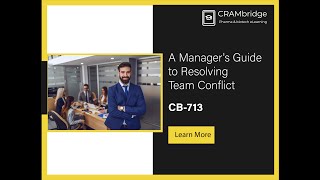 A Manager's Guide to Resolving Team Conflict