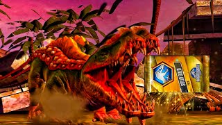 FIRST GORGOSUCHUS BATTLE - NO VIP NO HACK - JURASSIC WORLD THE GAME #77