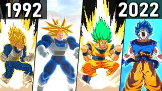 Evolution of SSJ Transformations (1992-2022) 超サイヤ人 変身シーン