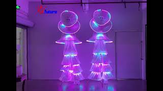 Top quality led stilts costume