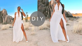 DIY Dress Out of Old Curtains Transformation! #Shorts