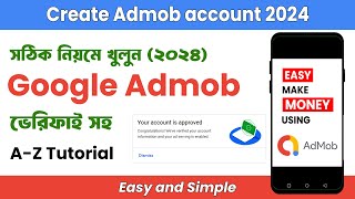 How to create Admob Account 2024 (Bangla) | সঠিক নিয়মে Admob খুলুন | Payment method setup