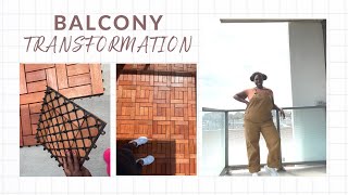 Transform Your Balcony Floors in TWO HOURS! | My Brooklyn Balcony DIY Project