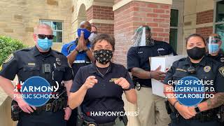 City of Pflugerville and Austin First Responders Thank Harmony Austin Educators for PPE Donations