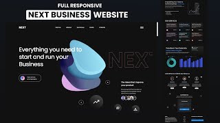 Full Responsive NEXT Business Website Using HTML, CSS & Javascript | Portfolio Website