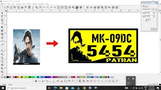 Pathan image number plate / How to make pathan movie number plate