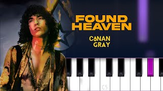 Conan Gray - Found Heaven | Piano Tutorial