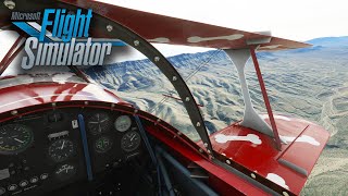 Pitts S2 to Grand Canyon West on PilotEdge Online ATC & Microsoft Flight Sim