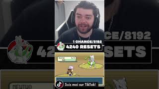 MEWTWO SHINY SUR POKÉMON ROUGE FEU - LÉGENDAIRE SHINY ! 1/8192 ⭐#shorts #pokemon