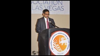 Sri Lankan American Association of Las Vegas 2018 Award Ceremony  out going President Speech