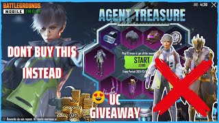 DONT BUY IT!!😶 AGENT TREASURE | Royal Pass Giveaway |  PUBG MOBILEBGMI🔥 | CYBER WEEK