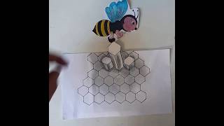 omaggio alle api - prospettiva - tribute to bees trick art  daily #5