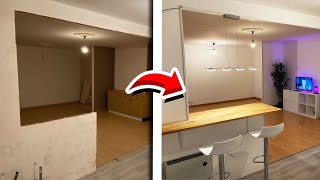 ON POSE LE BAR ! Rénovation appartement timelapse (Avant/Après) épisode 3