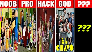 Noob vs Pro vs Hacker vs God in Minecraft