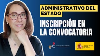 📝 Cómo inscribirse paso a paso en la convocatoria de ADMINISTRATIVO DEL ESTADO - C1