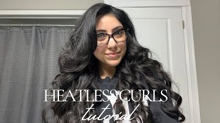 EASY HEATLESS CURLS TUTORIAL | Advice Boutique