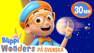 Solsystemets Planeter - Blippi Wonders | Låtar och videor för barn | Moonbug Kids Svenska