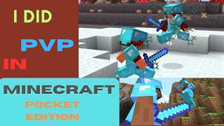 i did pvp in minecraft pocket edition #minecraft