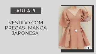 Aula 9- Moulage Vestido Pregas -Manga Japonesa #moulage #draping #dressdesign