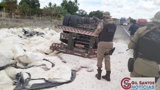 Agricultor morre  após  motocicleta ser  atingida por carreta na BR- 116/Norte em Tucano