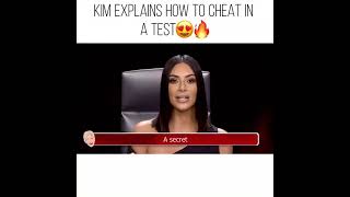 Kim Kardashian explains how to cheat in a test | Celebrity Life #Shorts