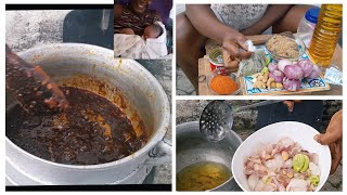 How I prepared authentic Ghana Shito(black pepper sauce) for New TWINS mother