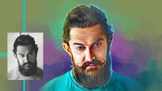 🔥 How to Digital Painting ✍ Black & White to Colour | Amir khan