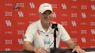 Houston Cougars Willie Fritz reacts to 20-0 loss to Iowa State football team