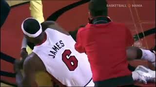 LeBron James confronts Heat fan after $75,000 shot. #nba #basketball