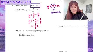 4024 May June 2013 Paper 12 4024/12/M/J/13 Mathematics O’ Level [Do Past Year Maths with Emily]