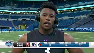 Saquon Barkley joins 'Showtime' after 2018 NFL Combine | Mar 2, 2018