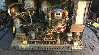 Repair of 1973 Admiral SK2247 12" Hybrid color tv. Part 1/? -Assessment