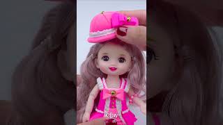 Doll Bucket Hat Made From Clay #shorts #youtubeshorts #dolls #hat