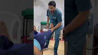 Knee joint HVLA MANIPULATION #adjustment #shorts