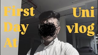 My first day at University | first vlog ever !