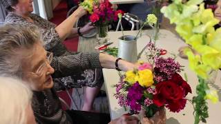 Flowering arranging in aged care