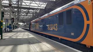 Caledonian Sleeper 92043 Deperts Edinburgh Waverley on a ECS move to Polmadie | 14/06/21